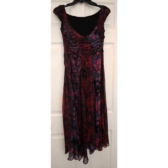 Free People OB1857968 Women's Sz 0 Black Combo Heart To Heart Midi Dress - Picture 2 of 9